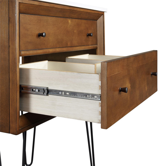 Dorel Living Tribecca 30'' Wall Mounted Single Bathroom Vanity with